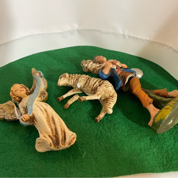 Fontanini Nativity Vintage Chalkware Plaster Paper Mache Creche - Picture 9 of 10